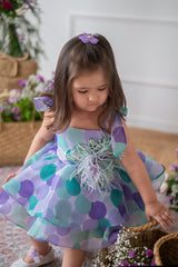 Dipped in polka purple