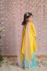 Yellow sharara set