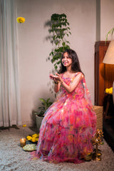 Gulaabi Patakha lehenga