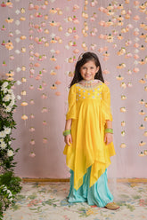 Yellow sharara set