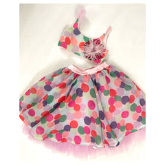 Dipped in polka lehenga set