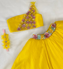 Chanderi lehenga set