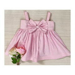 Bow cotton dress
