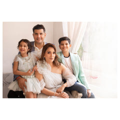 Blush blue Mommy dress