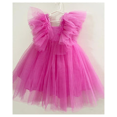 Feathers and frills dress