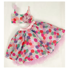 Dipped in polka lehenga set