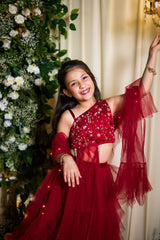 Gulaab lehenga set